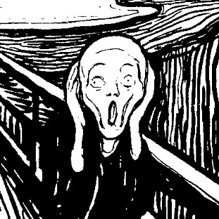 drawing of the scream